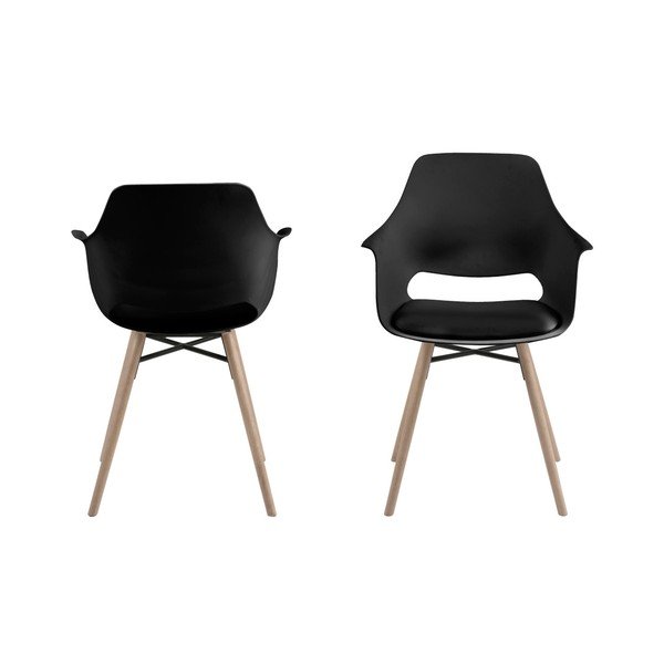 Sada 2 černých jídelních židlí Actona Ramona Dining Set-image-2
