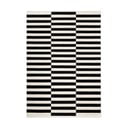 Черно-бял двустранен ръчно изработен вълнен килим 160x230 cm Donna – Hanse Home