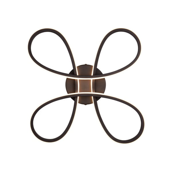 Черна LED светлина за таван 40x40 cm Fly - Trio-image-1