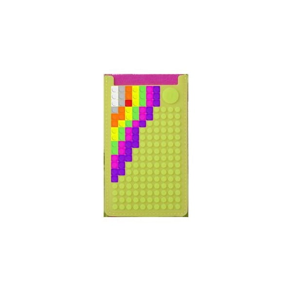 Универсален калъф за малък телефон PixelArt, фуксия/ябълково зелено - Pixel bags