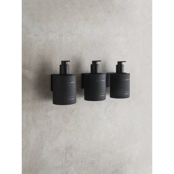 Черни стенни стъклени диспенсери за сапун 3 бр. 350 ml Kirei – Blomus-image-1