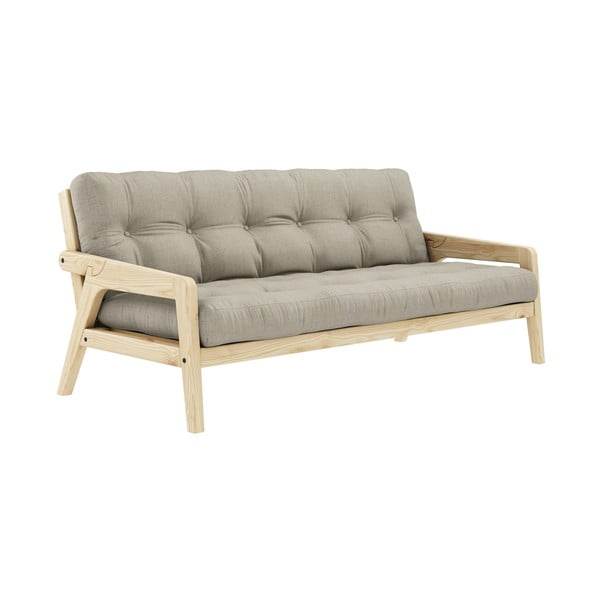 Бежов разтегателен диван 204 cm Grab - Karup Design-image-3