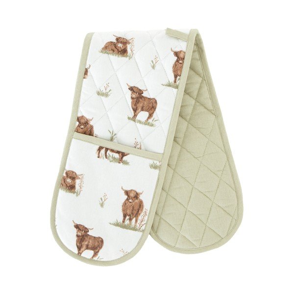 Памучена двойна кухненска ръкавица Angus Highland Cow – Catherine Lansfield