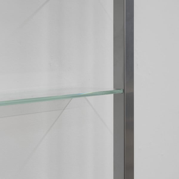 На няколко нива метален стенен рафт в сребрист цвят 46 cm Cubic – Spinder Design-image-1