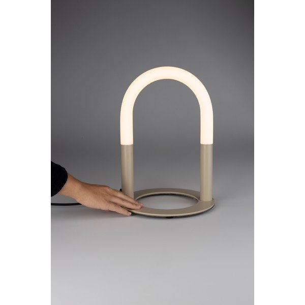 Бежова метална LED затъмняваща се настолна лампа (височина 36 cm) Arch – Zuiver-image-2
