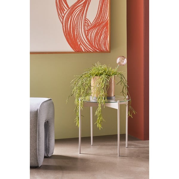 Сива табуретка Sculpture – Hübsch-image-4