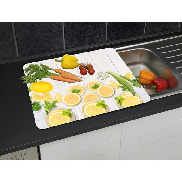 Стенно покритие за печка от закалено стъкло 50x56 cm Lemons – Wenko-image-2