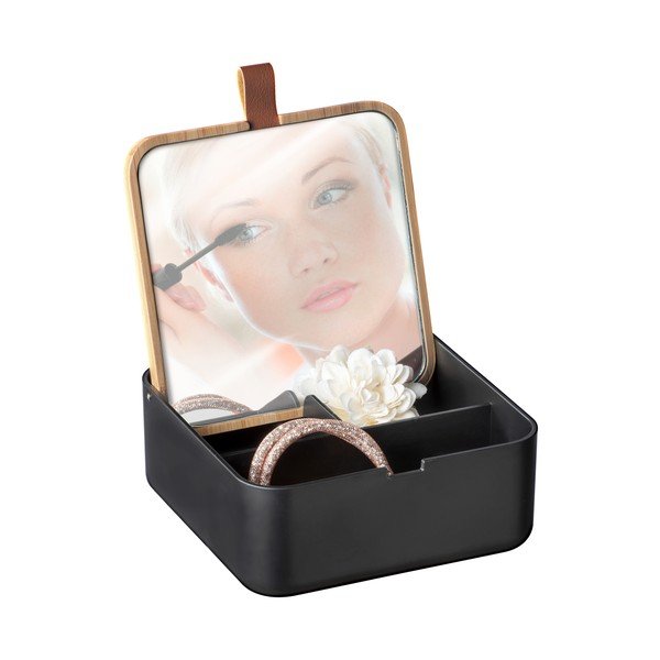 Черен органайзер с огледало Bovisa - Wenko-image-3