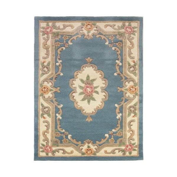 Син вълнен килим , 150 x 240 cm Aubusson - Flair Rugs