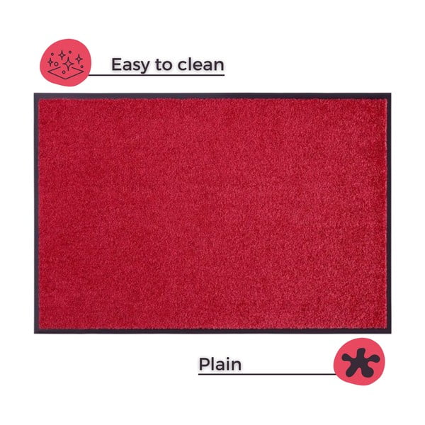 Червена изтривалка Wash & Clean, 39 x 58 cm - Hanse Home-image-3