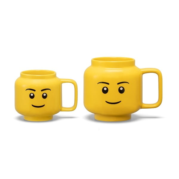 Жълта керамична бебешка чаша 255 ml Head - LEGO®-image-3