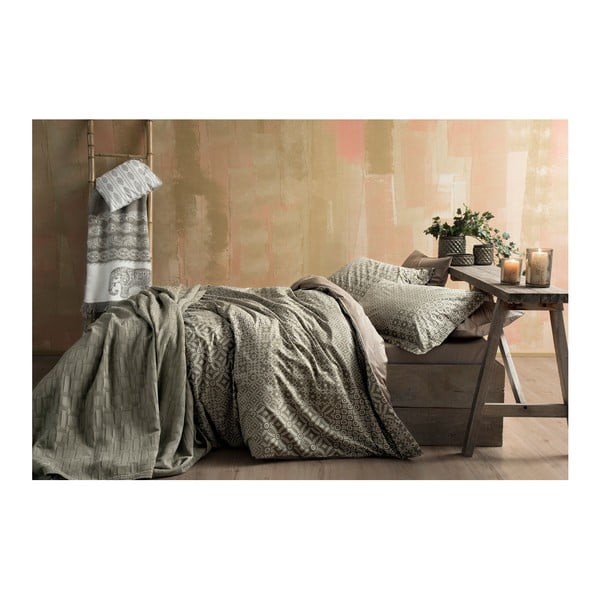 Спално бельо за двойно легло от памучен перкал Mosaic, 160 x 220 cm - Bella Maison