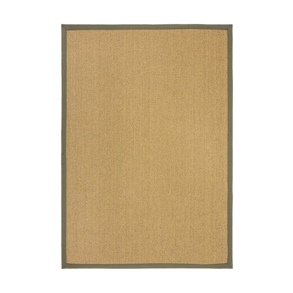 Килим за открито и закрито в зелен и светлокафяв цвят 160x230 cm Sisal Look – Flair Rugs