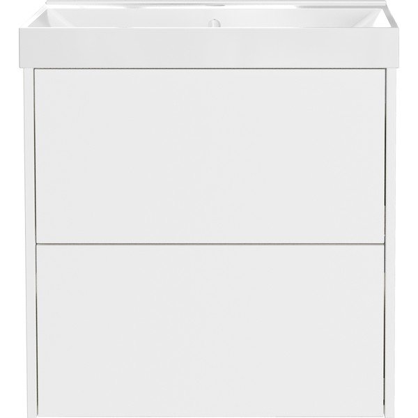 Бял матов стенен шкаф за мивка 61x65 cm Bodera – Germania-image-3