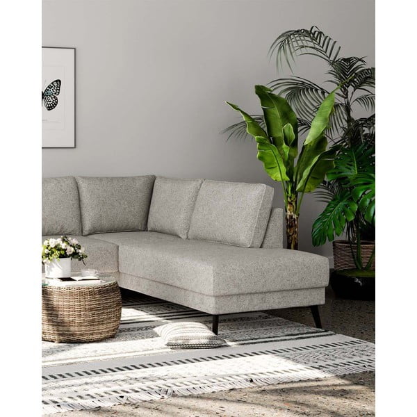 Кремав ъглов диван (десен ъгъл) Fynn - Ghado-image-4