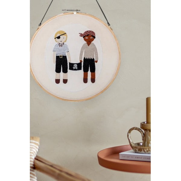 Декорация за стена с бродерия Jef - Bloomingville Mini-image-1