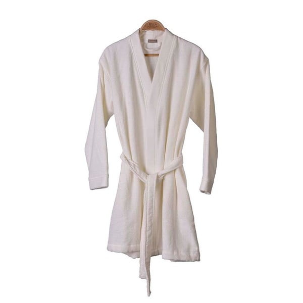 Кремав памучен халат Smart, размер. L/XL - Bella Maison
