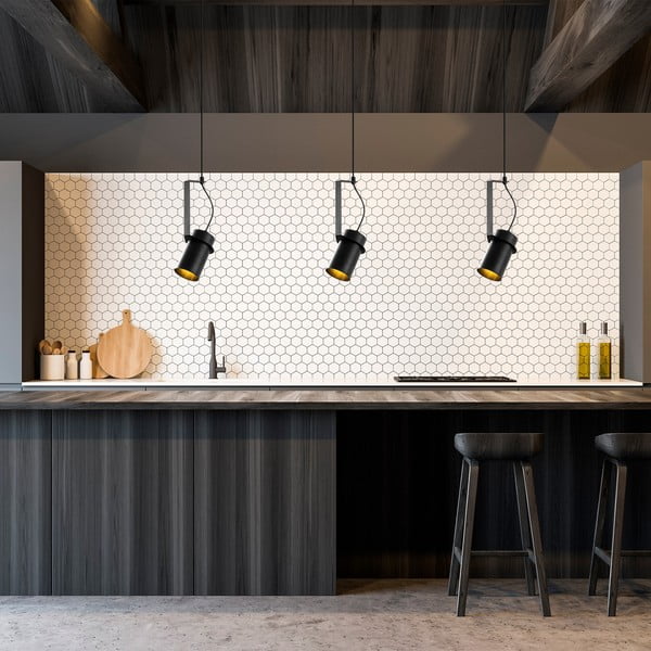 Черно висящо осветително тяло Spot – Opviq lights-image-1