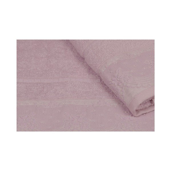 Комплект от две розови барокови кърпи за баня, 150 x 90 cm - Soft Kiss-image-3