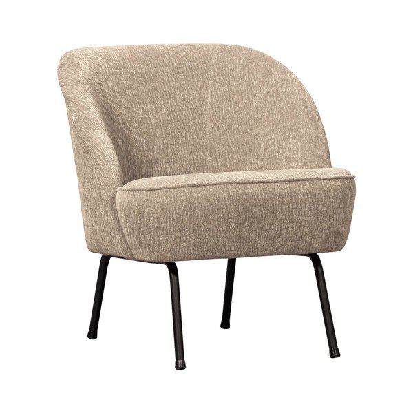 Бежово шенилово кресло Vogue – WOOOD