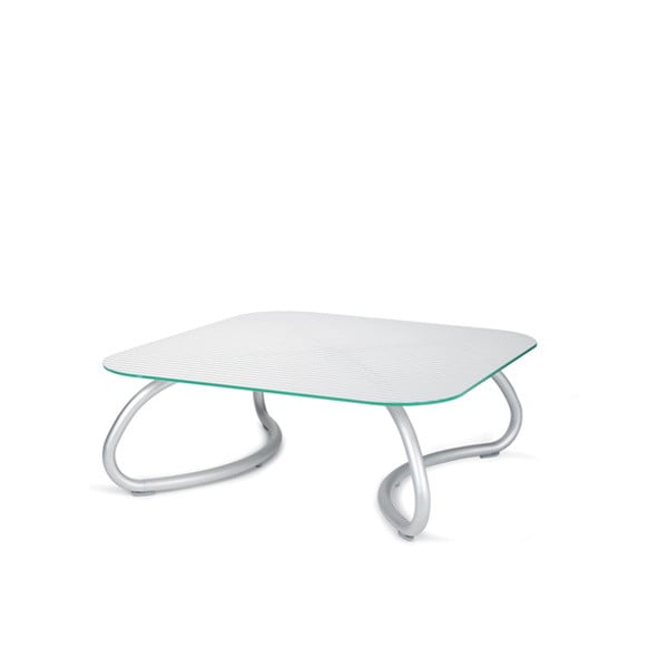 Stůl Loto Relax Bianco, bílý, 110x110