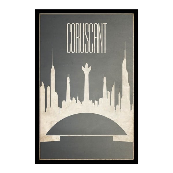 Plakát Coruscant, 35x30 cm