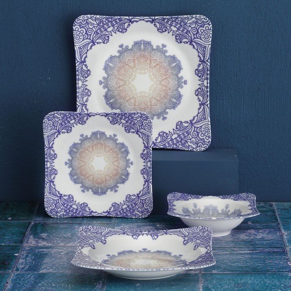 Комплект за хранене от порцелан 24 бр. Orient - Güral Porselen-image-1