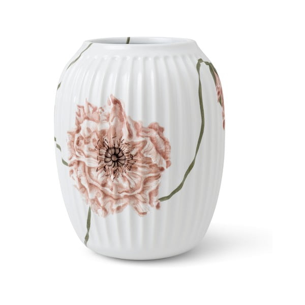 Бяла порцеланова ваза "Мак", височина 21 cm Hammershøi - Kähler Design