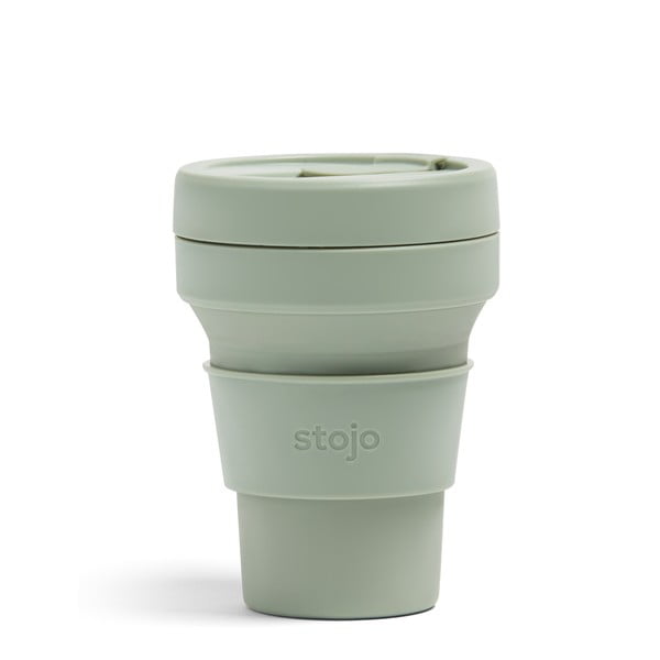 Сгъваема чаша за пътуване Green Sage, 355 ml Pocket Cup - Stojo