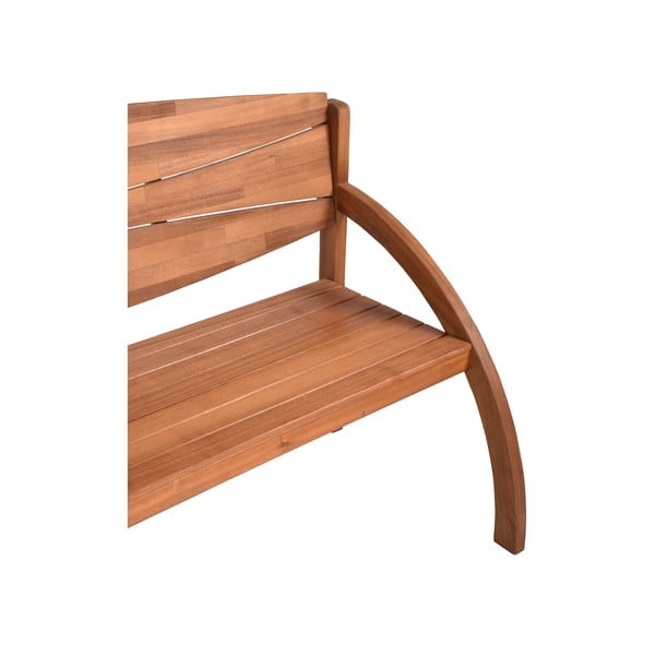 Кафява градинска пейка от масивно дърво Hadia – Garden Pleasure-image-2