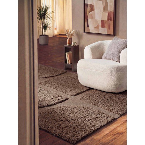 Кафяв ръчно изработен килим 80x150 cm Lambeth Jasper – Ted Baker-image-1