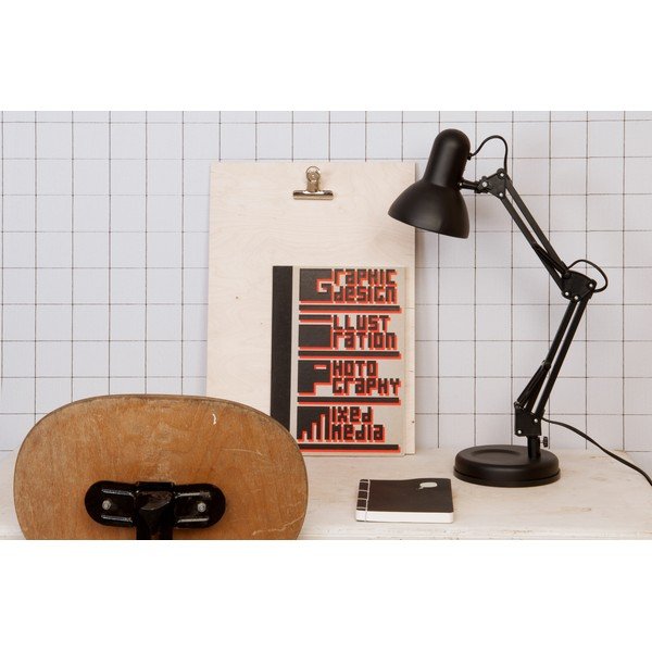 Черна настолна лампа , ø 12,5 cm Hobby - Leitmotiv-image-3