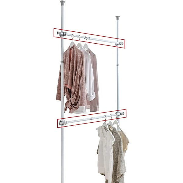 Комплект от 2 телескопични дръжки за дрехи, дължина 75 - 120 см Herkules - Wenko-image-1