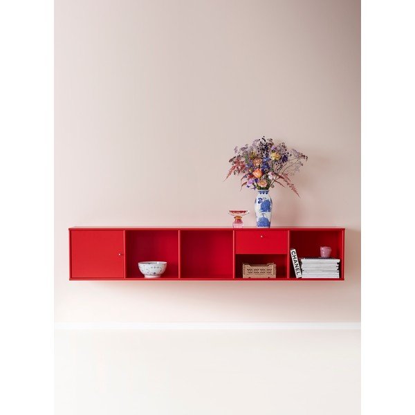 Червена стена за книги Mistral 108 - Hammel Furniture-image-4