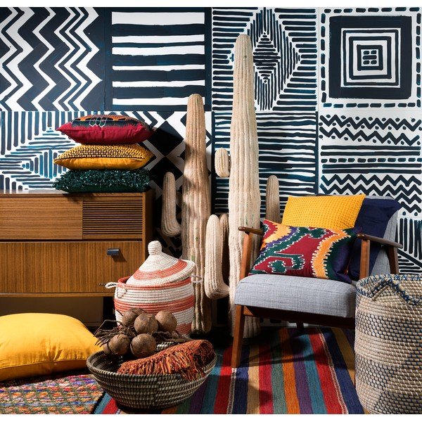 Възглавница Jawa, 70x70 cm, горчица - Dutch Décor-image-4