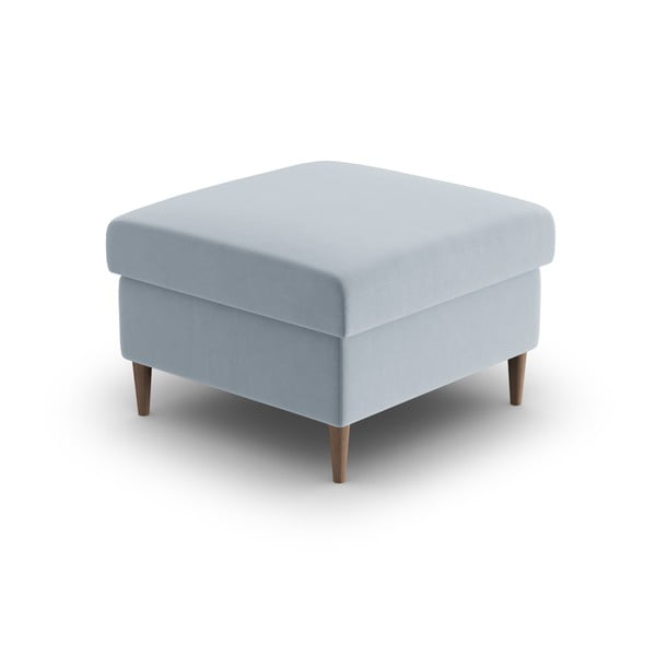 Светлосиня кадифена табуретка Kyoto – Cosmopolitan Design-image-2