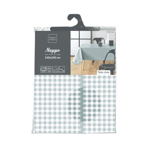 Покривка за маса измиваема 160x160 cm Mini Vichy – douceur d'intérieur