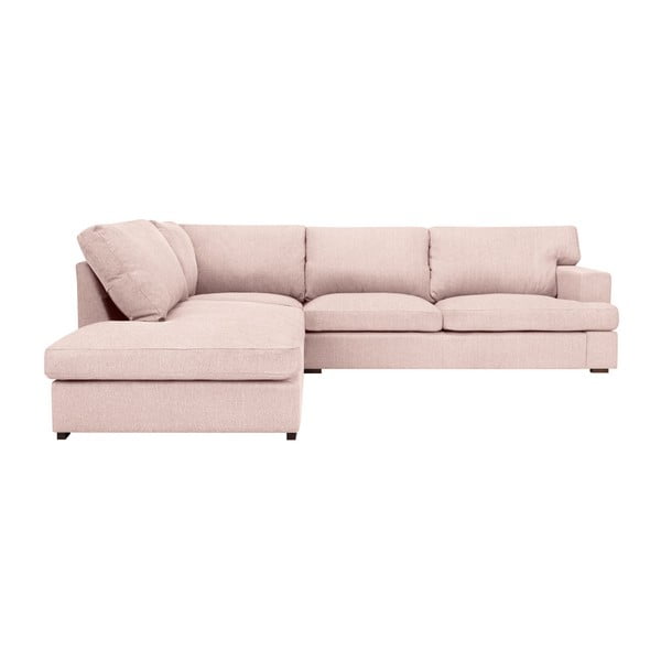 Světle růžová rohová pohovka Windsor & Co Sofas Daphne, levý roh