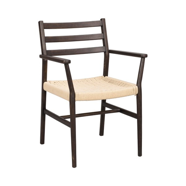 Трапезен стол естествен/тъмнокафяв Harlan – Rowico