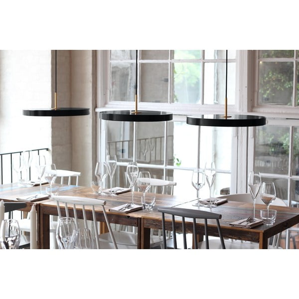 Черно LED висящо осветително тяло с метален абажур ø 31 cm Asteria Mini – UMAGE-image-3