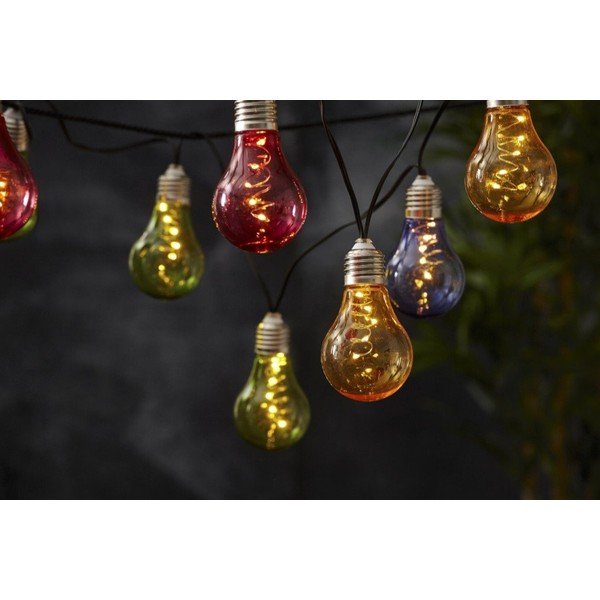 Цветна слънчева LED светлинна верига, подходяща за използване на открито, с дължина 1,9 м Glow - Star Trading-image-1