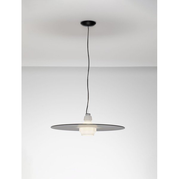 Матово черно стоманено висящо осветително тяло ø 60 cm Lora – Nova Luce-image-3