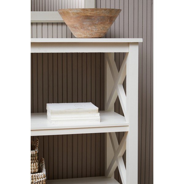 Бял стелаж от масивен бор 40x81x81 cm Heritage – Premier Housewares-image-2
