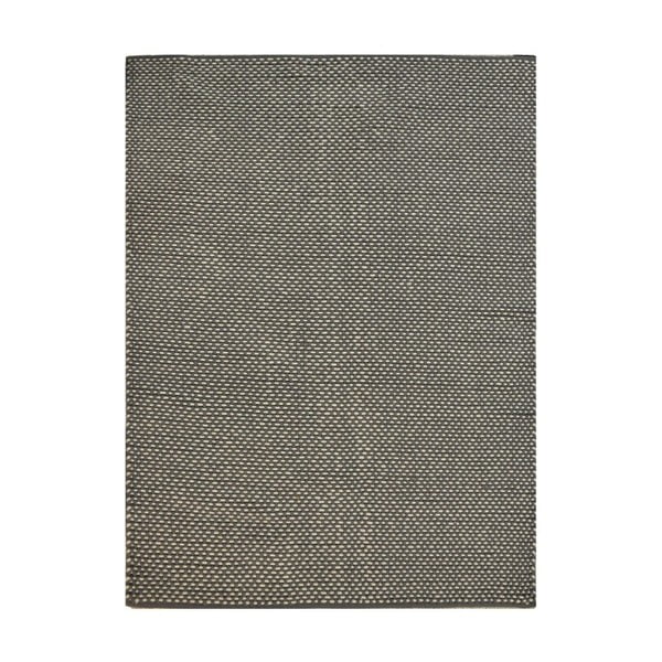Tmavě šedý koberec z recyklovaných PET lahví The Rug Republic Crestor, 230 x 160 cm