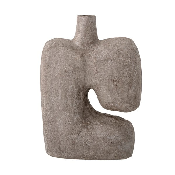 Ваза от сива декоративна хартия, височина 36 cm Banael - Bloomingville-image-4