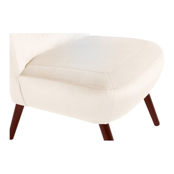 Кресло от кремаво кадифе Sari - Max Winzer-image-4