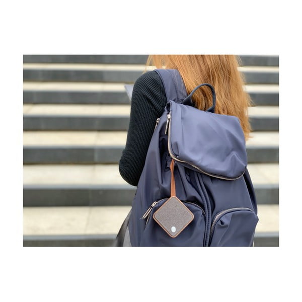 Тъмно кафяв черен квадратен Bluetooth високоговорител - Gingko-image-3