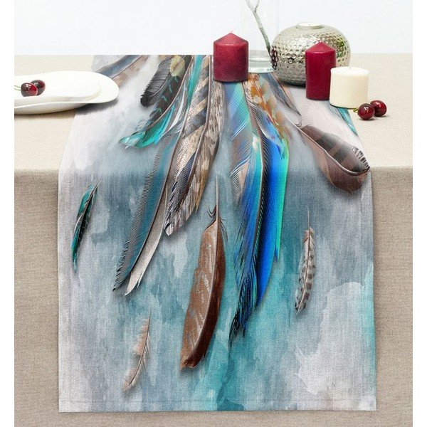 Покривка 40x130 cm Blue Feather – Mila Home-image-1