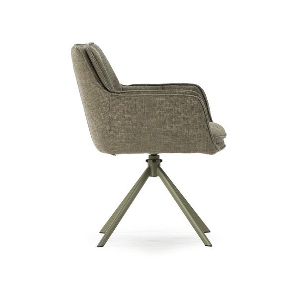 Зелени тапицирани трапезни столове в комплект 2 бр. Keiko – Marckeric-image-3