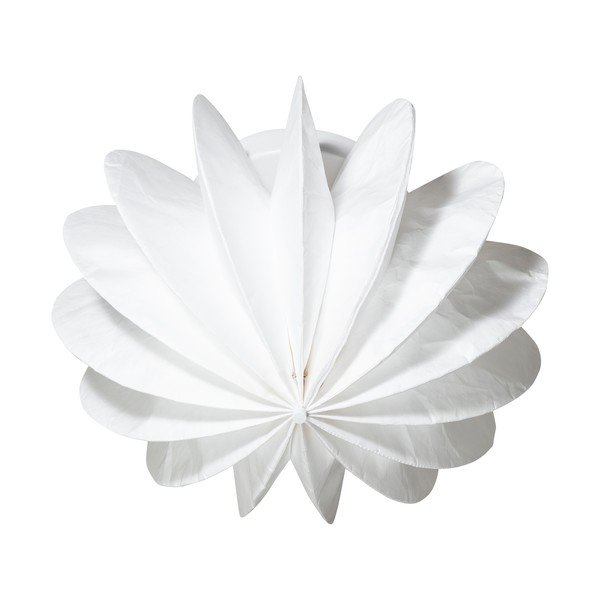 Бяло осветително тяло за таван с хартиен абажур ø 40 cm Dalia – WOOOD-image-2